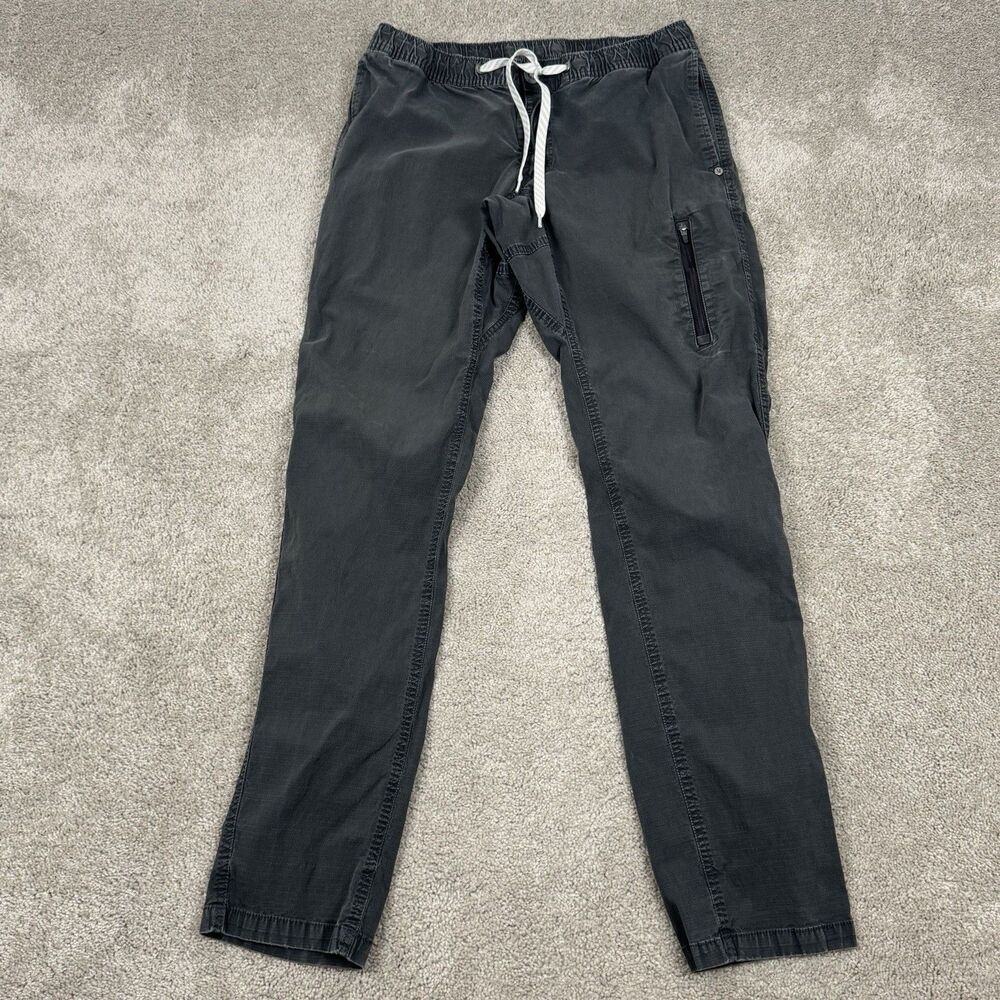 Vuori Men's Size Medium Ripstop Hiking Pants Dark Gray Drawstring